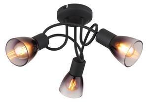 Globo 54312-3D - Lampadario a plafone SATELLA 3xE14/25W/230V nero