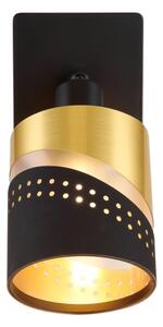 Globo 54046-1 - Faretto da parete OR 1xE14/25W/230V nero/oro