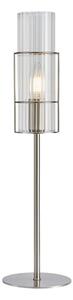 Markslöjd 108557 - Lampada da tavolo TUBO 1xE14/40W/230V 50 cm cromo lucido/clear
