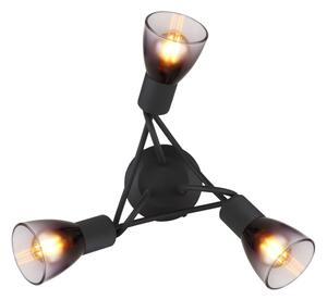 Globo 54312-3D - Lampadario a plafone SATELLA 3xE14/25W/230V nero