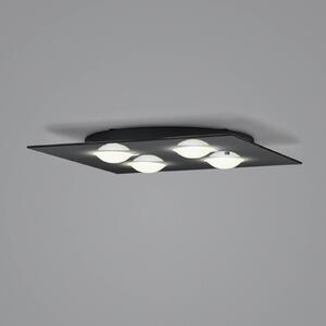 Helestra Nomi plafoniera LED 38x38cm dim nero
