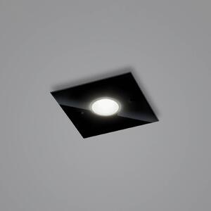 Helestra Nomi plafoniera LED 23x23cm dim nero