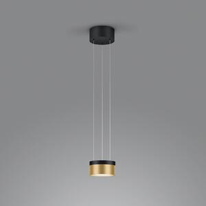 Helestra Oda lampada LED a sospensione nero/oro