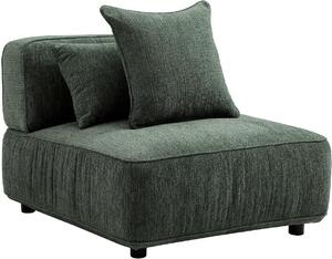 Poltrona con schienale dritto, modello Lelaco - poliestere - verde