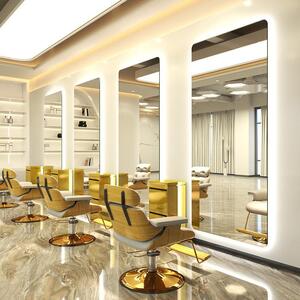 Consolle per parrucchieri, barbieri ed estetica con specchio LED 170x70 PRO