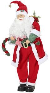 HOMCOM Babbo Natale Animato Musicale, Canta e Balla, 120 cm, Rosso | Aosom Italy