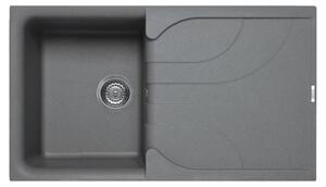 Elleci Ego 400 Lavello montato su piano Rettangolare Metaltek