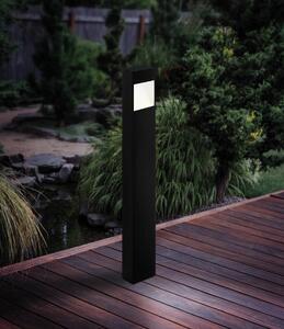 Lampioncino da giardino Manfria H 87 cm, Modulo LED, antracite e bianco, 830LM MAX10W IP44 3000K EGLO