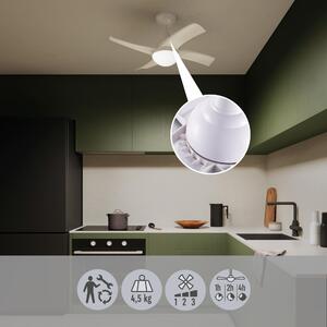 Ventilatore da soffitto Joran, bianco, D. 91 cm , con telecomando INSPIRE