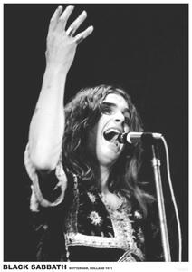 Posters, Stampe Black Sabbath Ozzy Osbourne - Rotterdam Holland 1971, (59.4 x 84 cm)