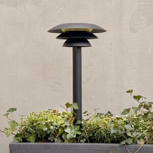Dyberg Larsen Lampada con picchetto a energia solare DL25, nera, 3000 K DL25, Nero, Metallo, Scandinavo, Lampade solari