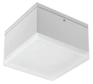 AKRON PICCOLA PLAFONIERA QUADRATA 10X10 CM BIANCO E ANTRACITE LED 9W LUCE 3000K IP54 ANTI CORROSIONE