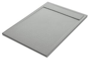 Piatto doccia SENSEA resina sintetica e polvere di marmo Neo 90 x 120 cm grigio