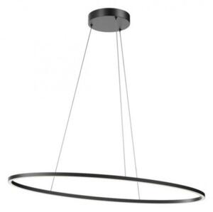 Lampadario moderno redo group leo 01 3339 led cct nero dimmerabile alluminio - Redo Group