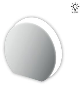 Specchio mezzaluna satinata retroilluminata LED 98X109 design