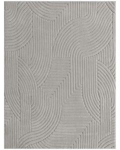 HOMCOM Tappeto in Stile Moderno, con Base Antiscivolo, Tessuto a Macchina, 230x160 cm, Grigio | Aosom Italy