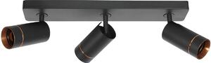 Steinhauer - faretto - DownLume - nero - metallo - faretto a superficie - GU10 - 4862ZW