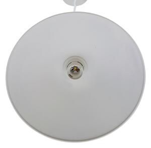 Lampadario Industriale Braga bianco in ferro, D. 32.0 cm, INSPIRE
