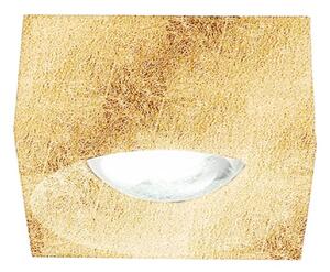 Plafoniera led promoingross pocket q10 gf 3000k 982lm metallo foglia oro - Promoingross