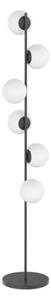Piantana moderna top light holly 1201 t6 e27 led metallo vetro - Top Light