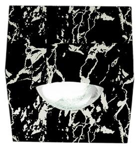 Plafoniera led promoingross pocket q10 mn 3000k 982lm metallo marmo venato nero - Promoingross