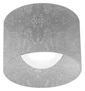 Plafoniera led promoingross pocket t10 sf 3000k 928lm metallo foglia argento - Promoingross
