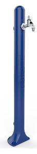 Fontana da Giardino In Resina con Rubinetto e Porta tubo a H20, Dimensioni 12,5x18xh 90 cm - peso 2 kg con rubinetto, Garantita Colore Blu