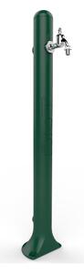 Fontana da Giardino In Resina con Rubinetto e Porta tubo a H20, Dimensioni 12,5x18xh 90 cm - peso 2 kg con rubinetto, Garantita Colore Verde Inglese
