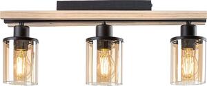 Lampada da soffitto E27 3x25W colore nero 71083 Niylah Rabalux