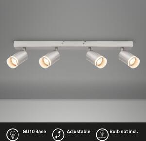 Faretto da soffitto Lampada da soffitto Lampada da camera da letto Orientabile 4 luci GU10
