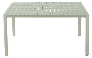 Tavolo da giardino Cafe in acciaio con piano in alluminio grigio / argento per 4 persone 70x120cm