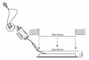 Lampada LED da incasso LED/6W/230V