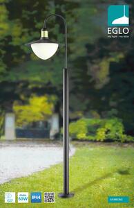 Lampione da giardino Sirmione H120.0 cm, E27 in acciaio galvanizzato, nero oro 3x IP44 EGLO