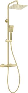 Rain shower with thermostatic shower mixer