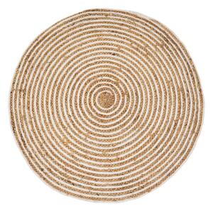 Tappeto rotondo in juta colore naturale ø 100 cm Natur - Casa Selección