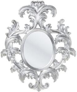 Specchio barocco ovale foglia argento kare design