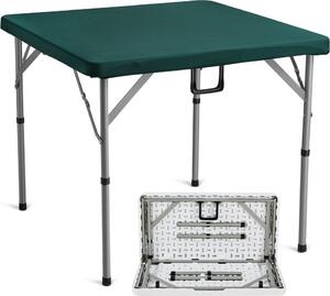 Tavolo da mahjong pieghevole per 4 giocatori - Tavolo da domino portatile con piano verde resistente all'usura - 86 x 86 x 74 cm - Ideale per serate di gioco e intrattenimento in famiglia