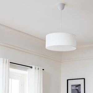 Lampadario Moderno Sitia bianco in cotone, D. 48.0 cm, L. 48.0 cm, 3 luci, INSPIRE