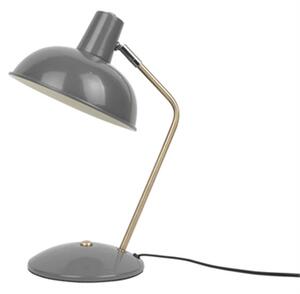 Lampada da tavolo hood metallo opaco grigio topo