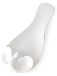 Poggiamestolo elefante porcellana bianca 24cm Hervit