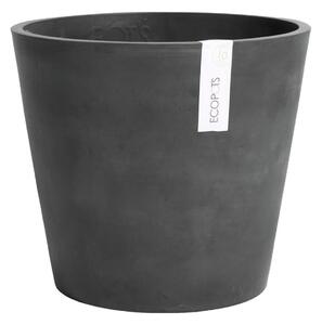 Vaso per piante e fiori Amsterdam ECOPOTS in plastica colore grigio scuro H 35 cm, Ø 40 cm