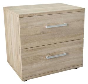 HARALD - comodino 2 cassetti moderno