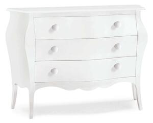 JALEN - comò in legno massello bombato