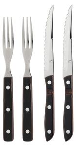 Posate nere e argentate in acciaio inox 4 pz Old Farmer Classic – Gense
