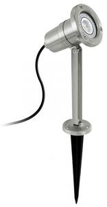EGLO Faretto da giardino a LED con picchetto a terra Nema silver 94111