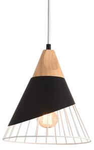 Lampadario a sospensione con filo IRIS 1xE27/40W/230V nero