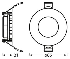 Osram - Downlight da incasso dimmerabile SMART+ LED/4,5W/230V Wi-Fi