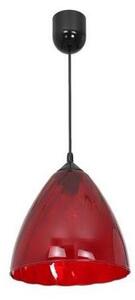 Lampadario a sospensione con filo FLASH 1xE27/60W/230V rosso