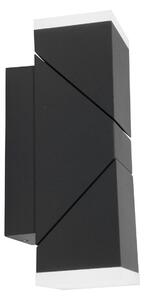 Lampada da esterno a LED, 2 luci, Up & Down, dimmerabile, metallo, nero