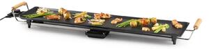 Domo DO8313TP, Piano di lavoro, Nero, Acciaio inox, Legno, 900 x 220 mm, 0,85 m, Girevole, 1800 W